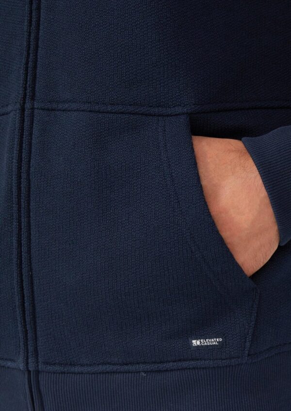 Strukturierte Sweatjacke mit Kapuze und Raglanärmeln