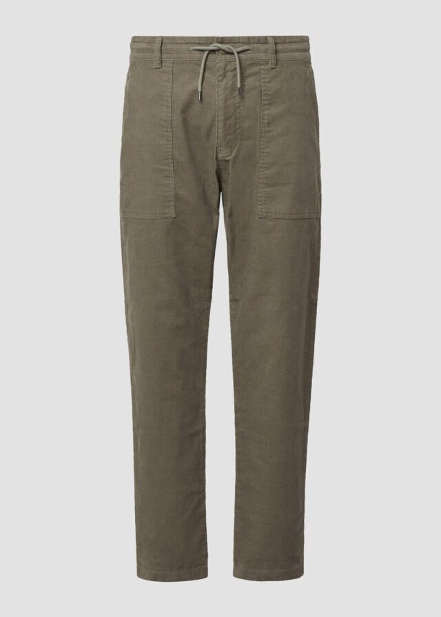 Detroit: Relaxed-Fit-Hose aus Cord mit Tunnelzug