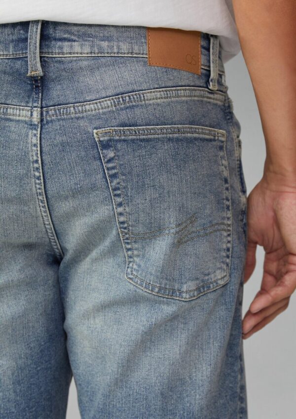 Jeans-Shorts John / Mid Rise / Stretch-Denim mit fixiertem Turn-up