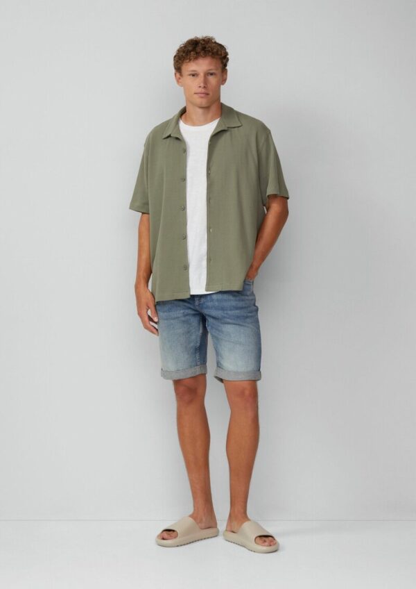 Jeans-Shorts John / Mid Rise / Stretch-Denim mit fixiertem Turn-up