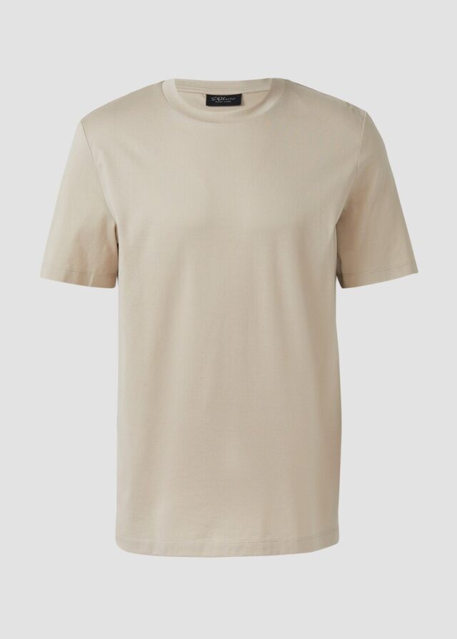 T-Shirt aus Edeljersey mit Crew Neck