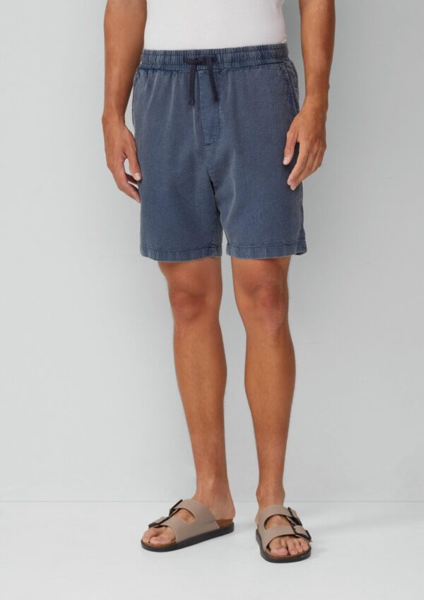 Gewaschene Shorts aus Strukturware
