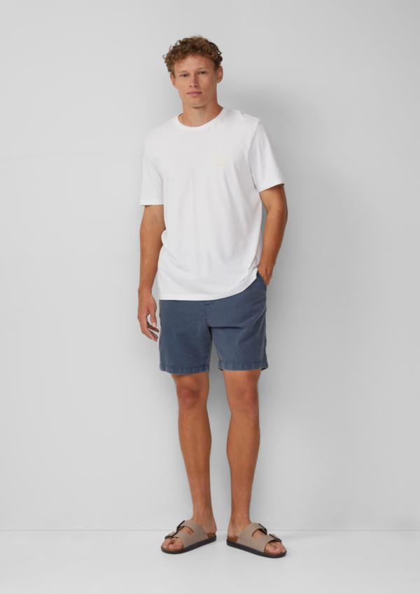 Gewaschene Shorts aus Strukturware