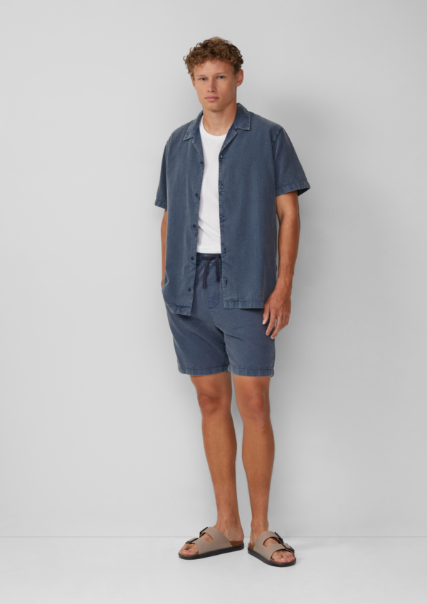 Gewaschene Shorts aus Strukturware