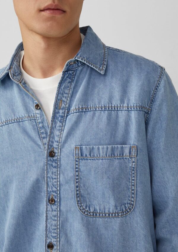 Regular Fit: Lässiges Jeanshemd aus Baumwolle