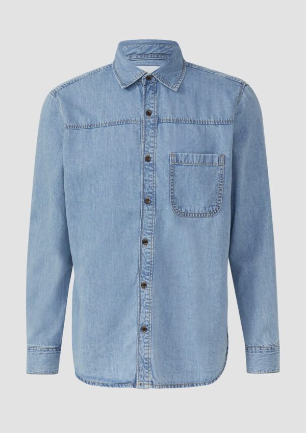 Regular Fit: Lässiges Jeanshemd aus Baumwolle