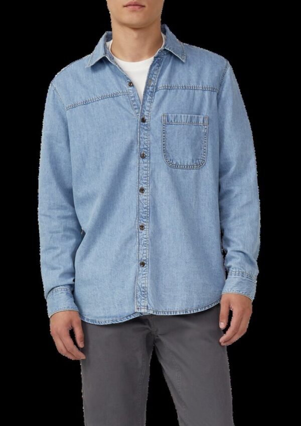 Regular Fit: Lässiges Jeanshemd aus Baumwolle