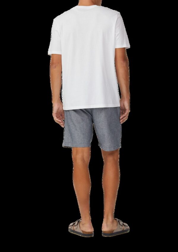 Gestreifte Shorts aus Leinenmix