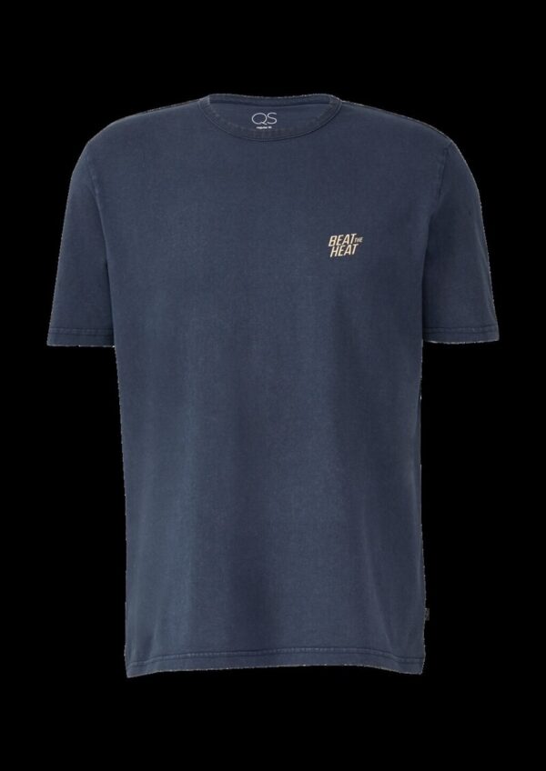 Gewaschenes T-Shirt mit Front- und Rückenprint