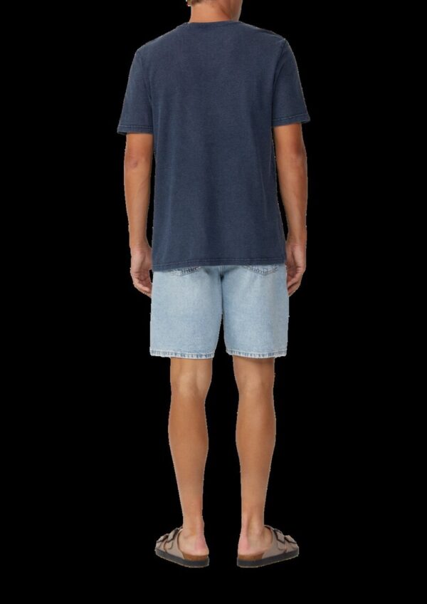 Gewaschenes T-Shirt aus Strukturjersey