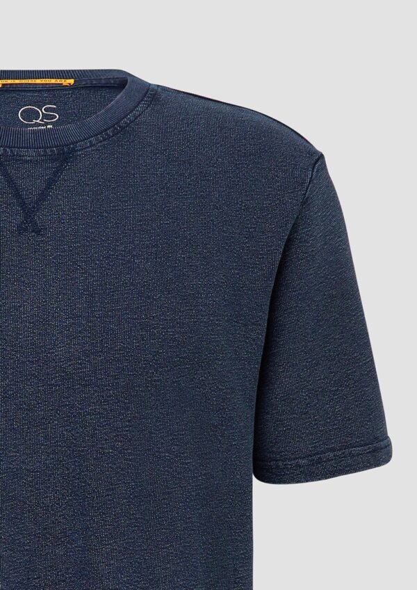 Gewaschenes T-Shirt aus Strukturjersey