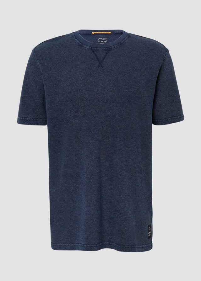 Gewaschenes T-Shirt aus Strukturjersey