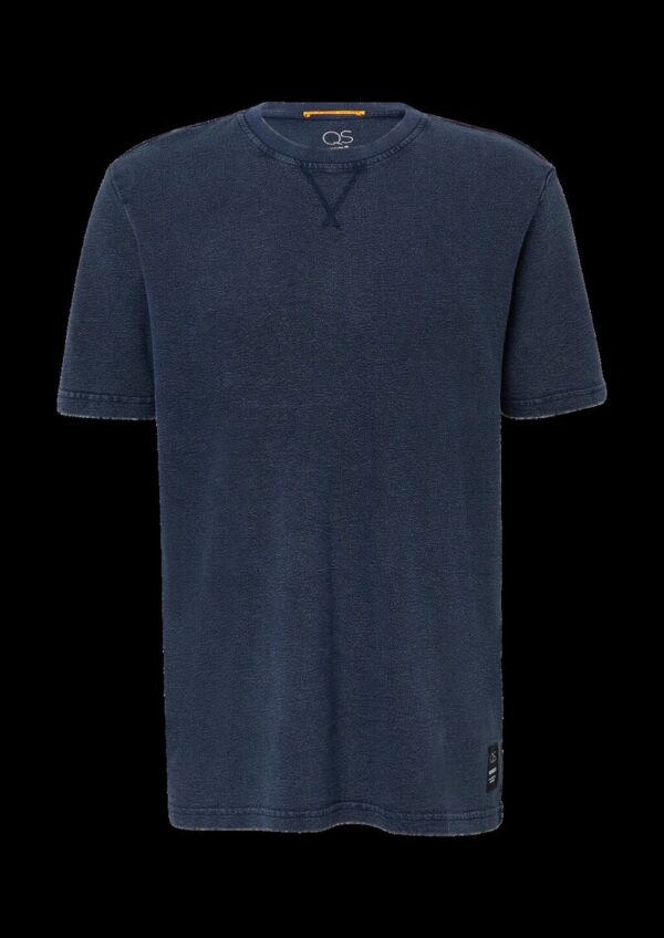 Gewaschenes T-Shirt aus Strukturjersey