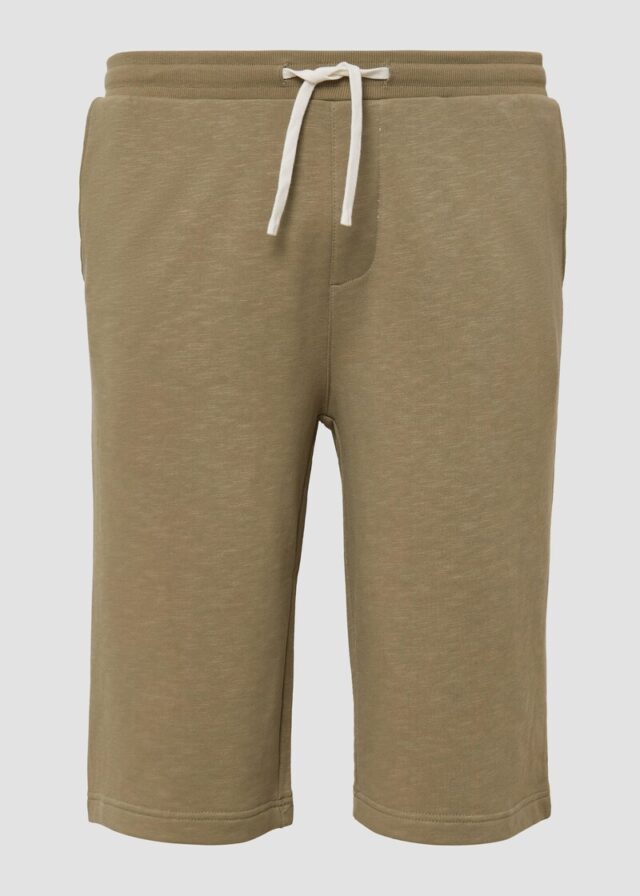 Detroit: Sweat-Bermuda mit Flammgarnstruktur im Relaxed Fit