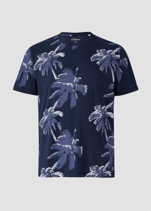 T-Shirt aus Baumwolle mit All-over-Print