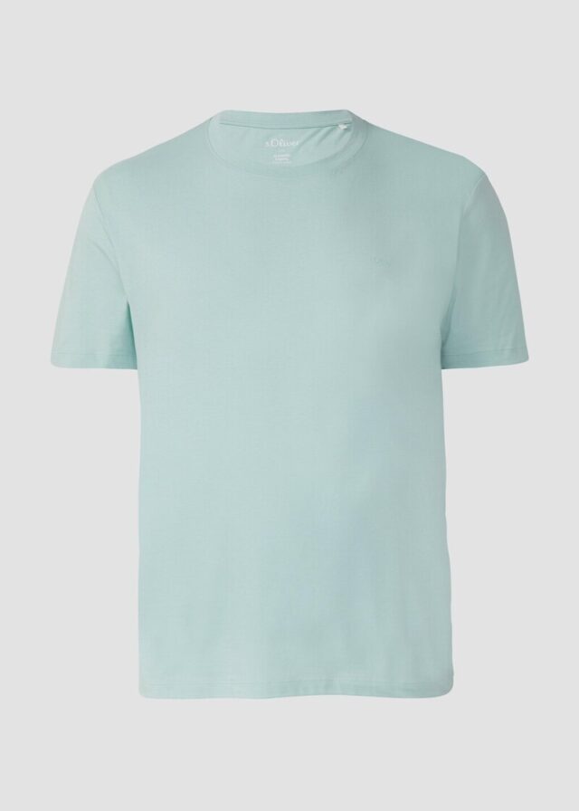 Baumwoll-T-Shirt mit Logo-Print