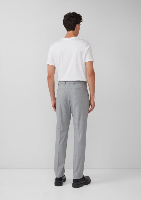 s.O PURE: Strukturierte Anzughose im Slim Fit