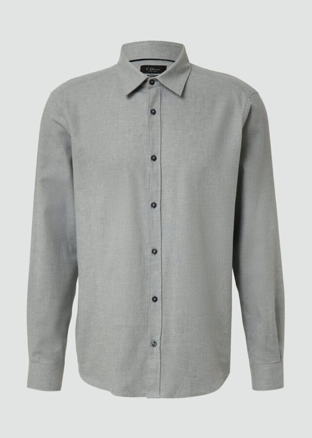 Regular Fit: Hemd aus feinem Baumwollflanell