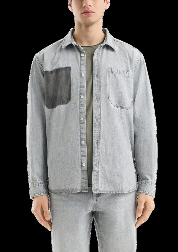 Regular Fit: Denim-Hemd