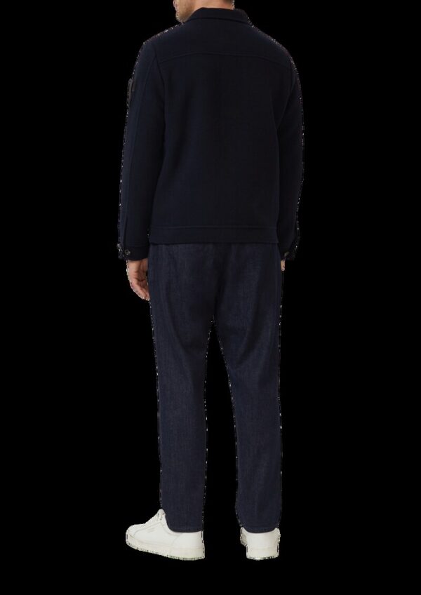 Softes Overshirt mit Wolle und Label-Patch