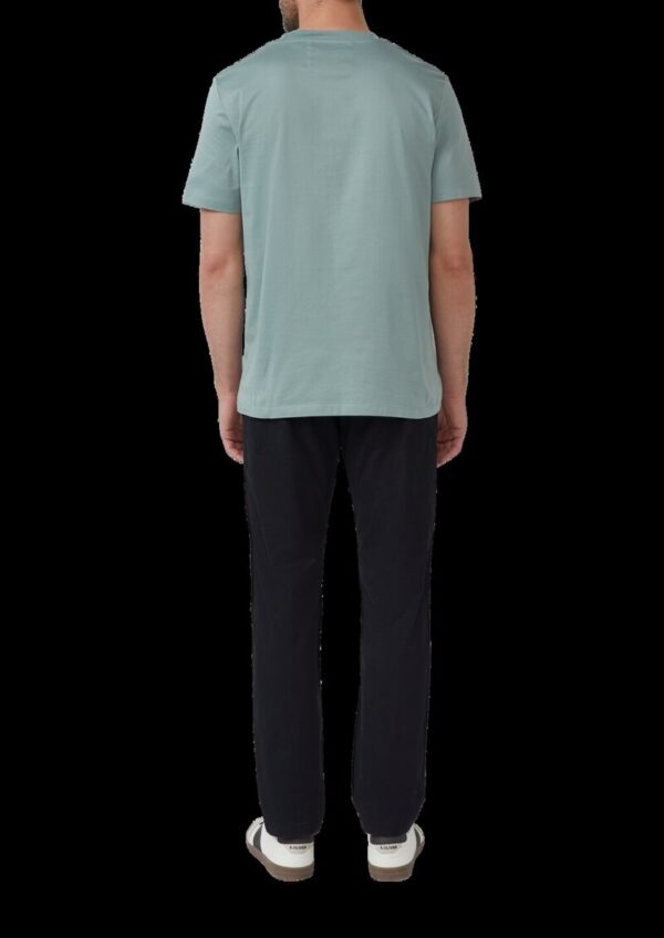 T-Shirt aus Edeljersey mit Label-Patch