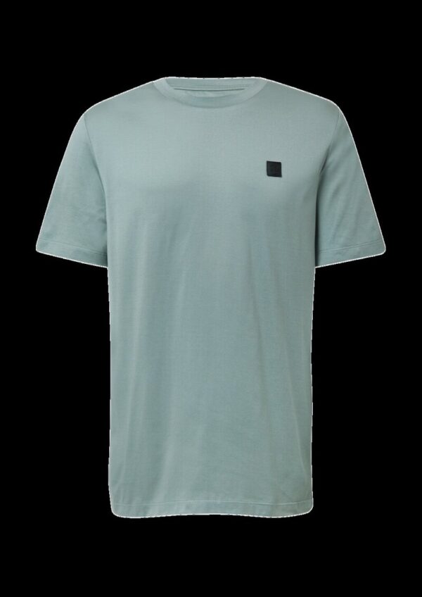 T-Shirt aus Edeljersey mit Label-Patch