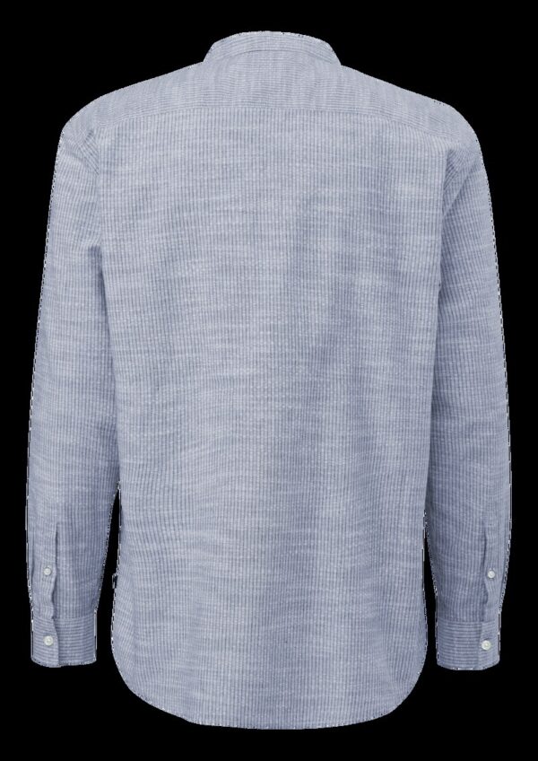 Regular Fit: Streifenhemd mit Flammgarnstruktur