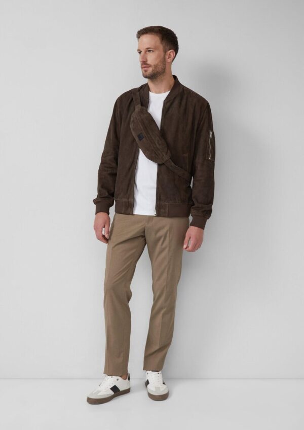 Crossbody-Bag aus softem Veloursleder