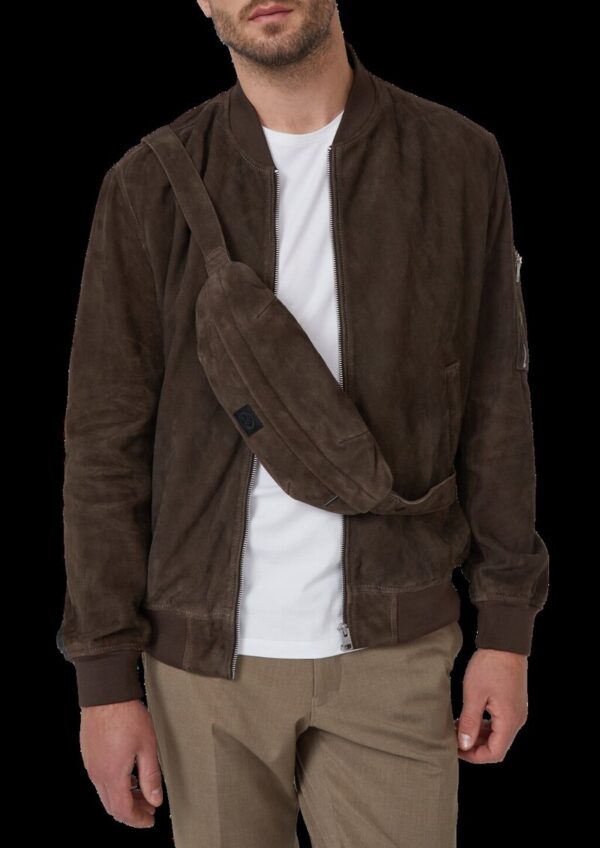 Crossbody-Bag aus softem Veloursleder