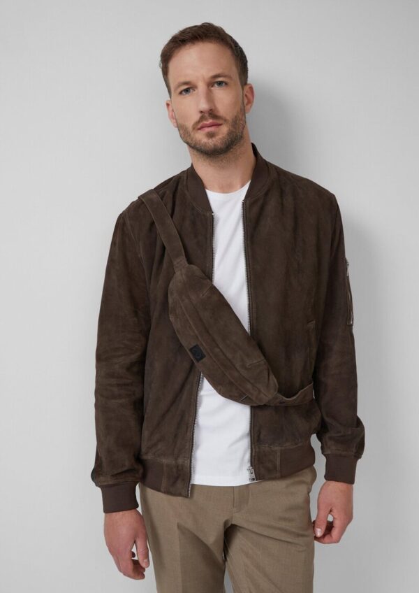 Crossbody-Bag aus softem Veloursleder