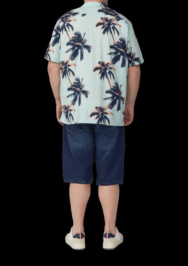 Resort Fit: Kurzarmhemd aus Viskosemix