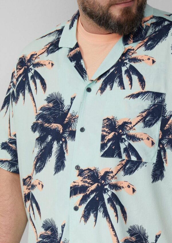 Resort Fit: Kurzarmhemd aus Viskosemix
