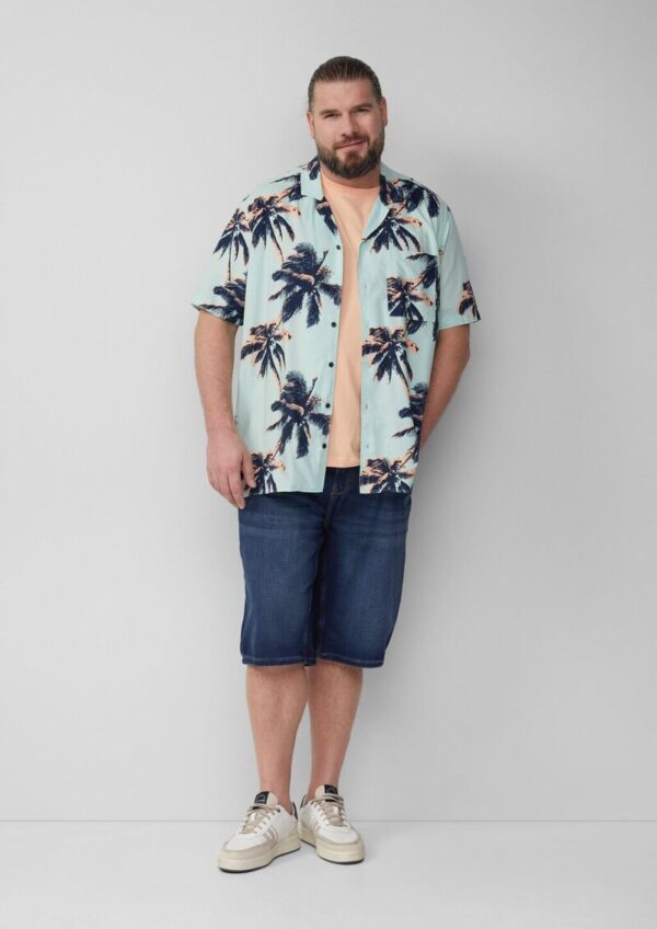 Resort Fit: Kurzarmhemd aus Viskosemix