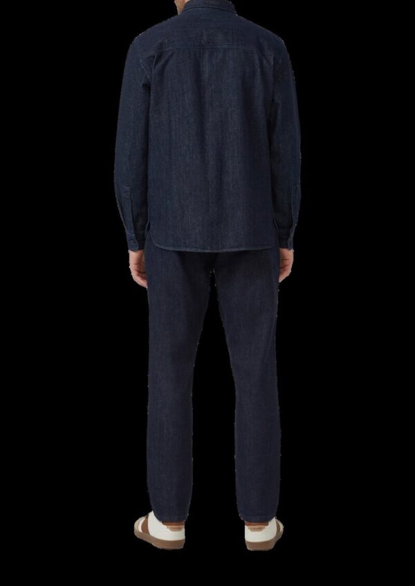 Regular Fit: Langärmeliges Jeanshemd mit Kentkragen