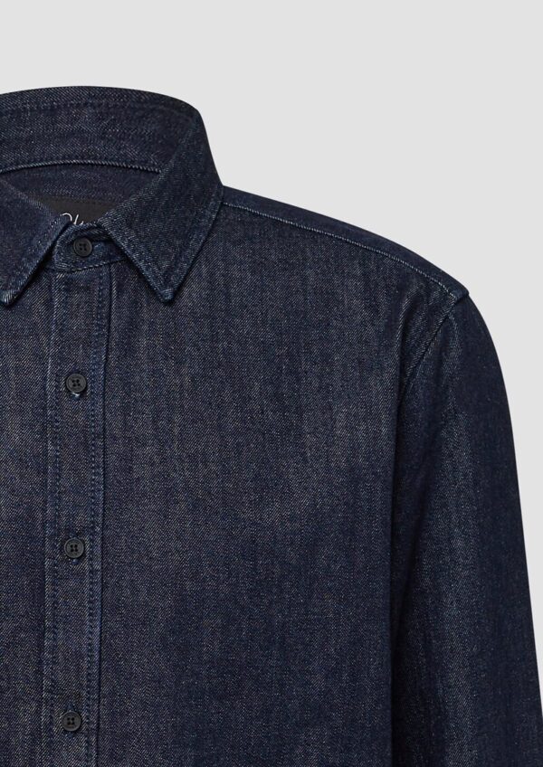 Regular Fit: Langärmeliges Jeanshemd mit Kentkragen