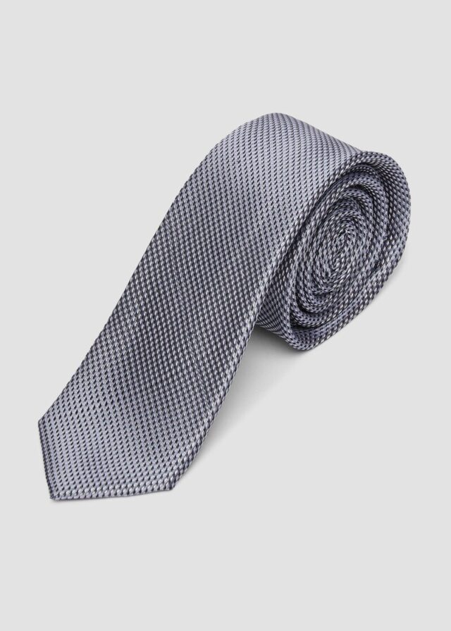 Krawatte aus Seidenmix mit Jacquard-Muster