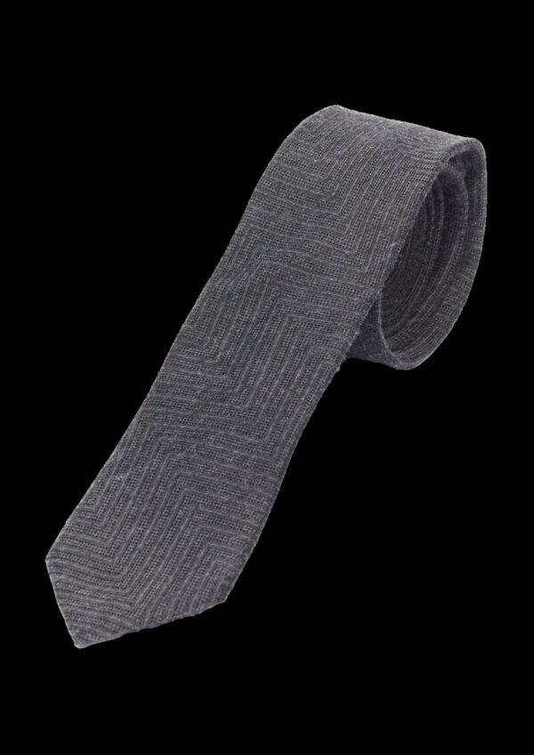 Seidenmix-Krawatte in Woll-Optik