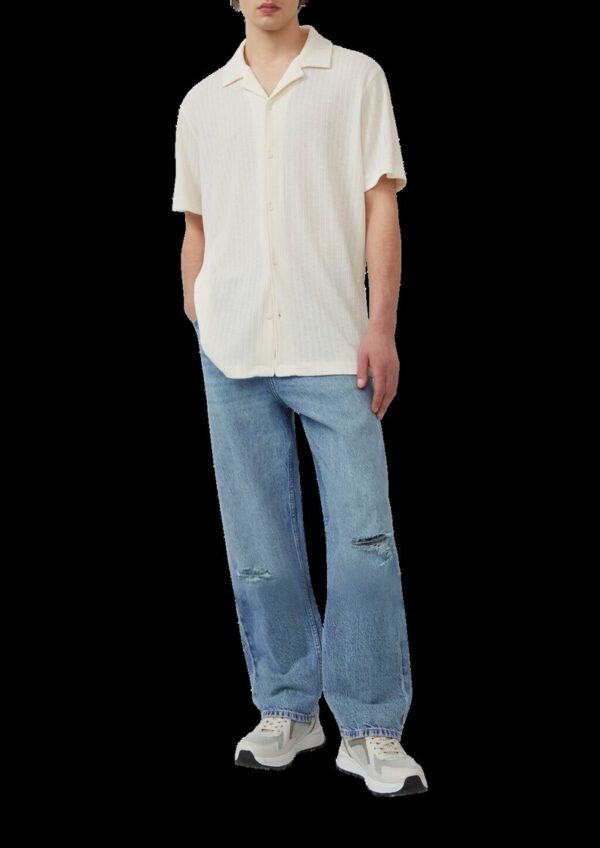 Jerseyhemd mit weicher Strickstruktur