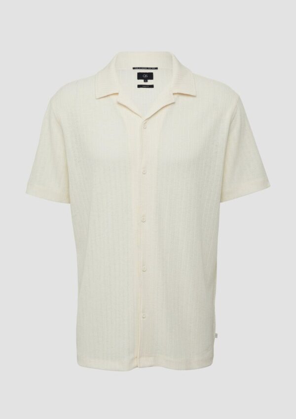 Jerseyhemd mit weicher Strickstruktur
