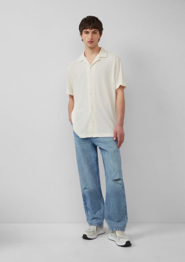 Jerseyhemd mit weicher Strickstruktur