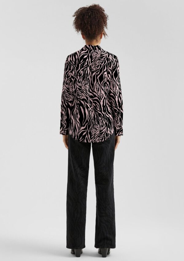 Gemusterte Bluse aus Viskosemix