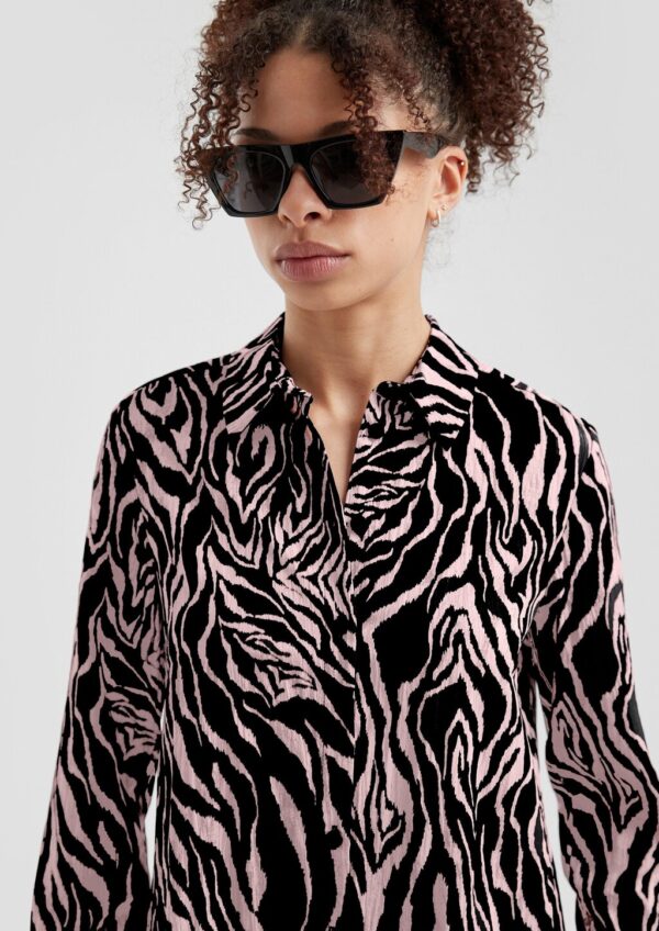 Gemusterte Bluse aus Viskosemix