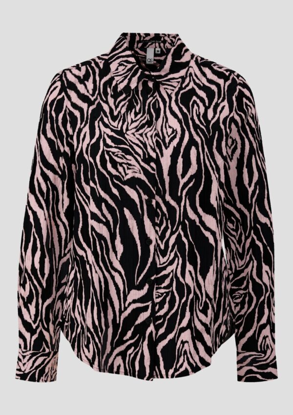 Gemusterte Bluse aus Viskosemix