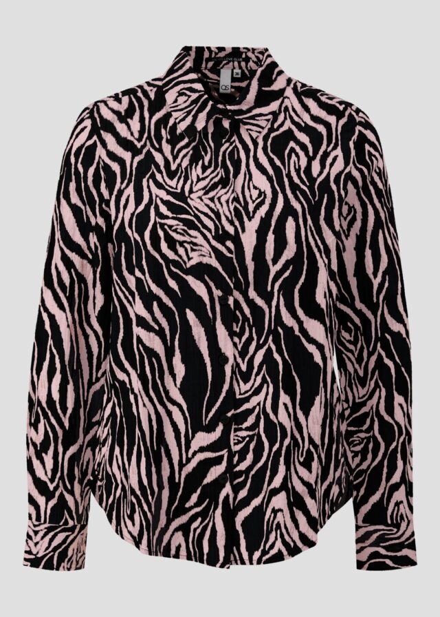 Gemusterte Bluse aus Viskosemix