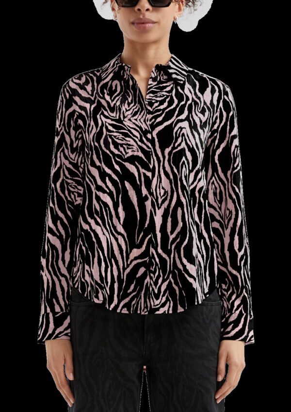 Gemusterte Bluse aus Viskosemix