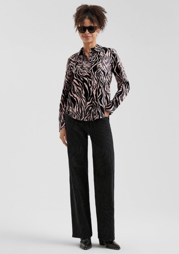 Gemusterte Bluse aus Viskosemix