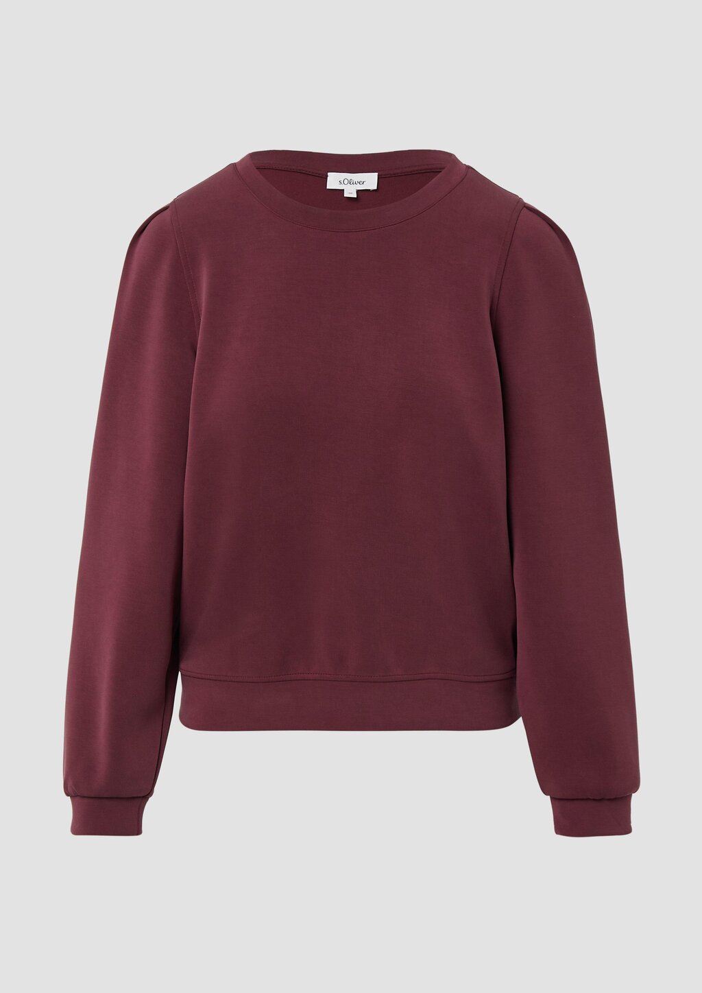 Scuba-Sweatshirt mit Puffärmeln