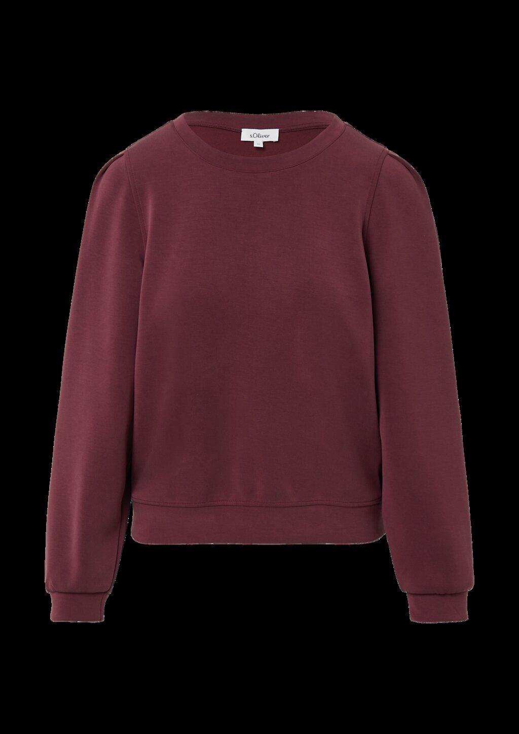 Scuba-Sweatshirt mit Puffärmeln