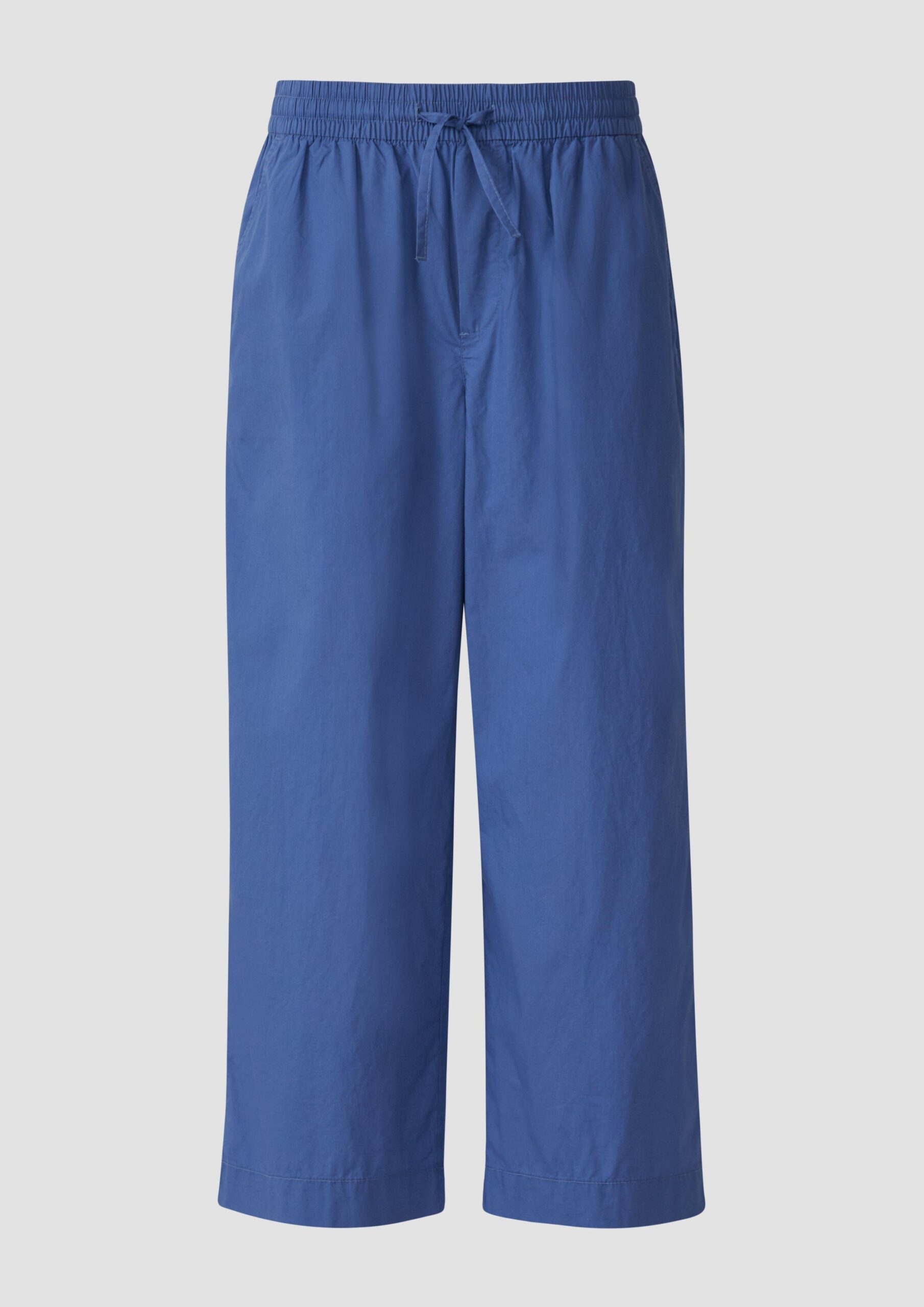 High Rise Culotte mit Elastikbund und Eingrifftaschen