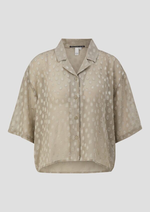 Verkürzte leicht transparente Bluse